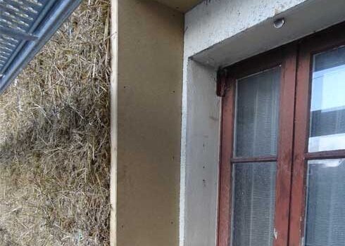 Isolation paille Précadres de menuiseries intégration des volets roulants